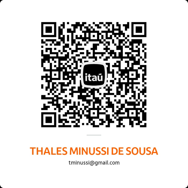 QR Code do Pix para doar ao Dicas Inglês (Thales Minussi de Sousa)
